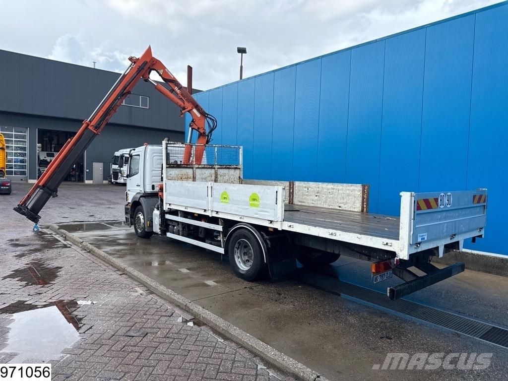 Mercedes-Benz Axor 1833 EURO 5, Terex 165.2E - A3, Remote Platte bakwagens
