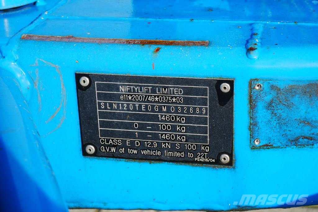 Niftylift 120TE MK1C | 2016 Vučne prikolice se podiznom košarom