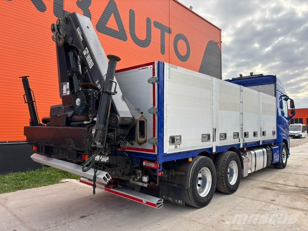 Volvo FH 540 6x4 HIAB 192E-5 / PLATFORM L=6520 mm Darus teherautók
