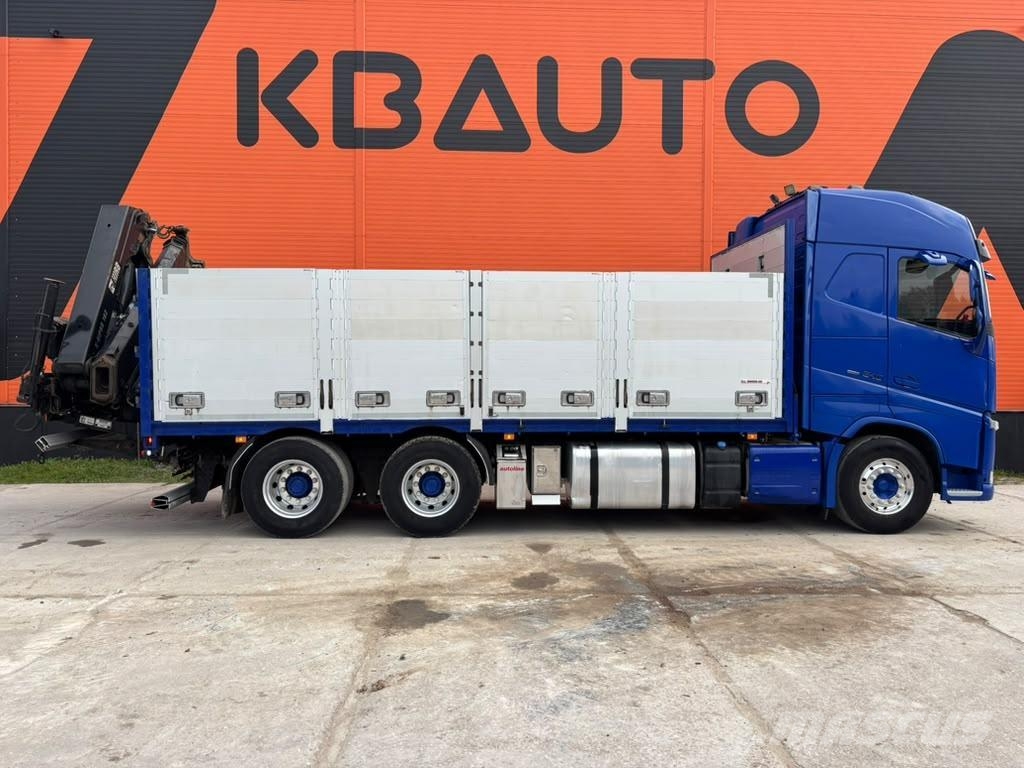 Volvo FH 540 6x4 HIAB 192E-5 / PLATFORM L=6520 mm Darus teherautók