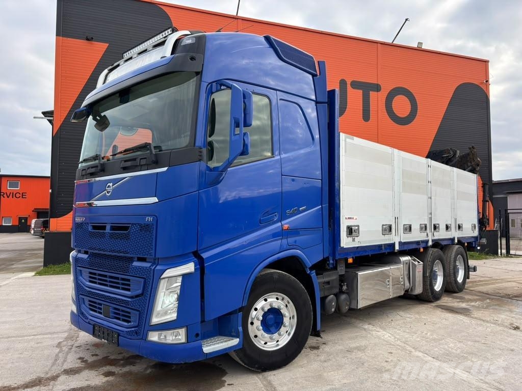 Volvo FH 540 6x4 HIAB 192E-5 / PLATFORM L=6520 mm Darus teherautók