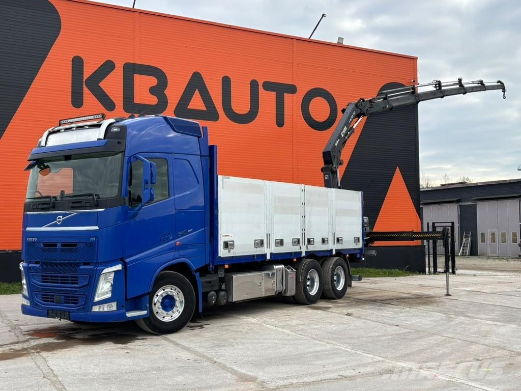 Volvo FH 540 6x4 HIAB 192E-5 / PLATFORM L=6520 mm Darus teherautók
