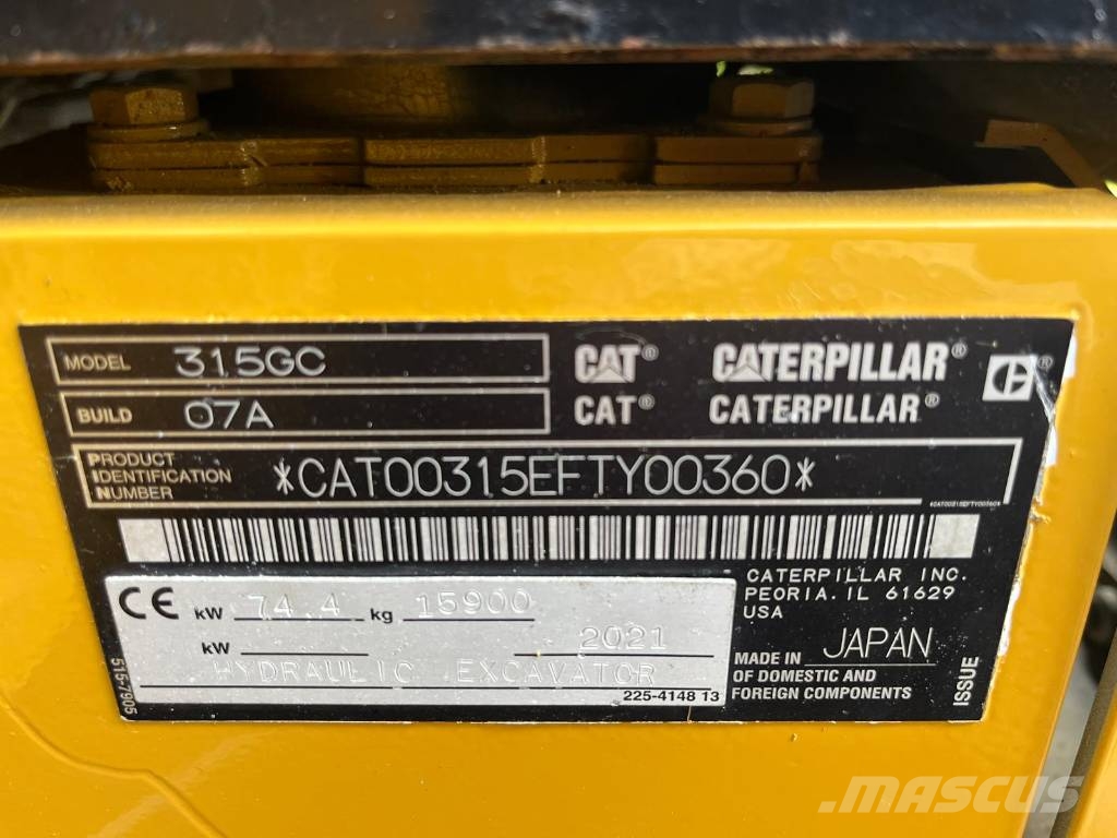 CAT 315 Next Gen Bagri goseničarji