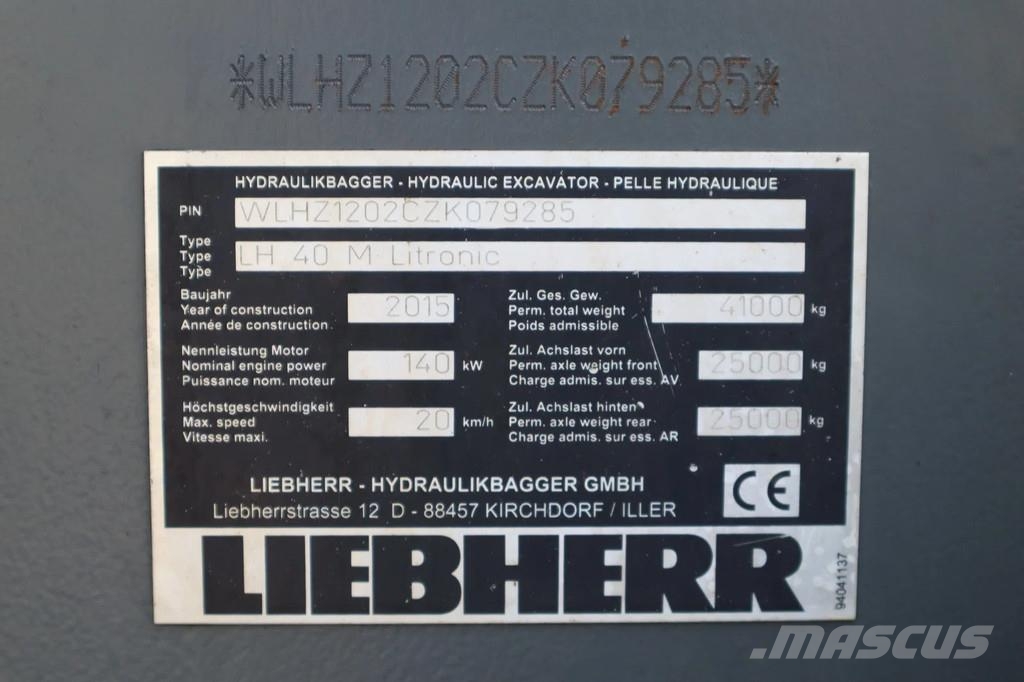 Liebherr LH40 LH 40 M LITRONIC | GRAB | MAGNET GEN | 16 MET Waste / industry handlers