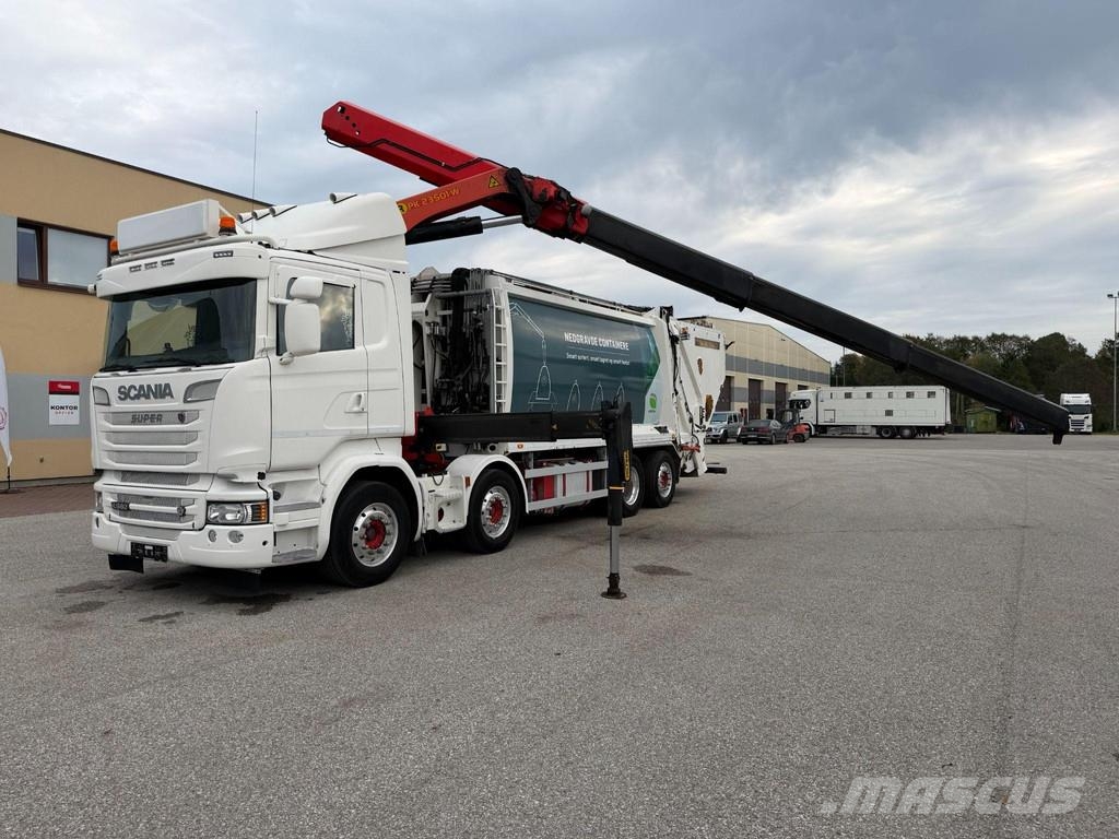 Scania R580 8x2*6 + RETARDER + PALFINGER CRANE + KAOUSSIS Kamioni za otpad