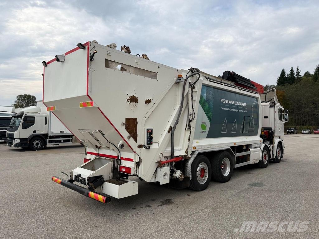 Scania R580 8x2*6 + RETARDER + PALFINGER CRANE + KAOUSSIS Müllwagen
