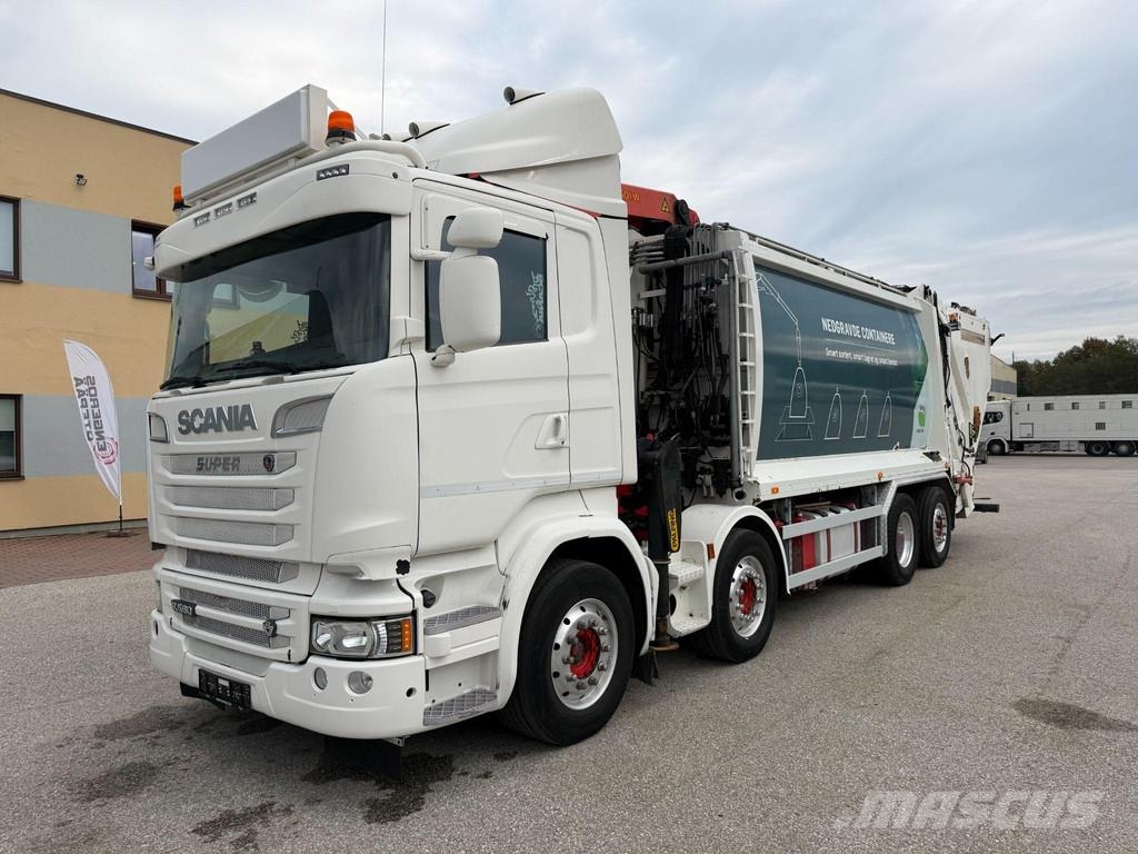 Scania R580 8x2*6 + RETARDER + PALFINGER CRANE + KAOUSSIS Kamioni za otpad