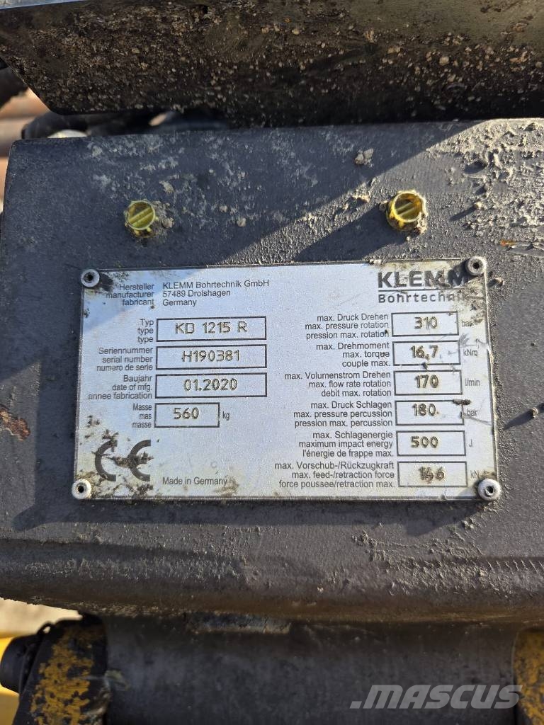 Klemm KA-162 Težki vrtalni stroji