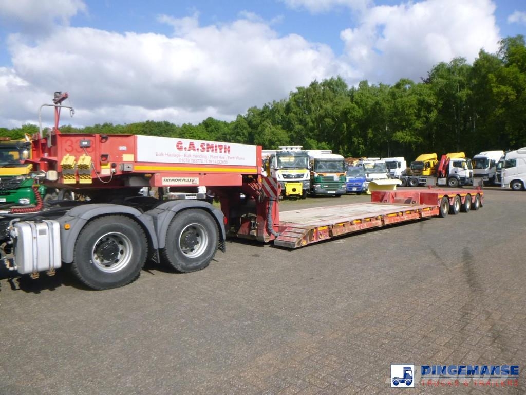 Faymonville 4-axle lowbed trailer 72t STBZ-4VA 低平板半挂车
