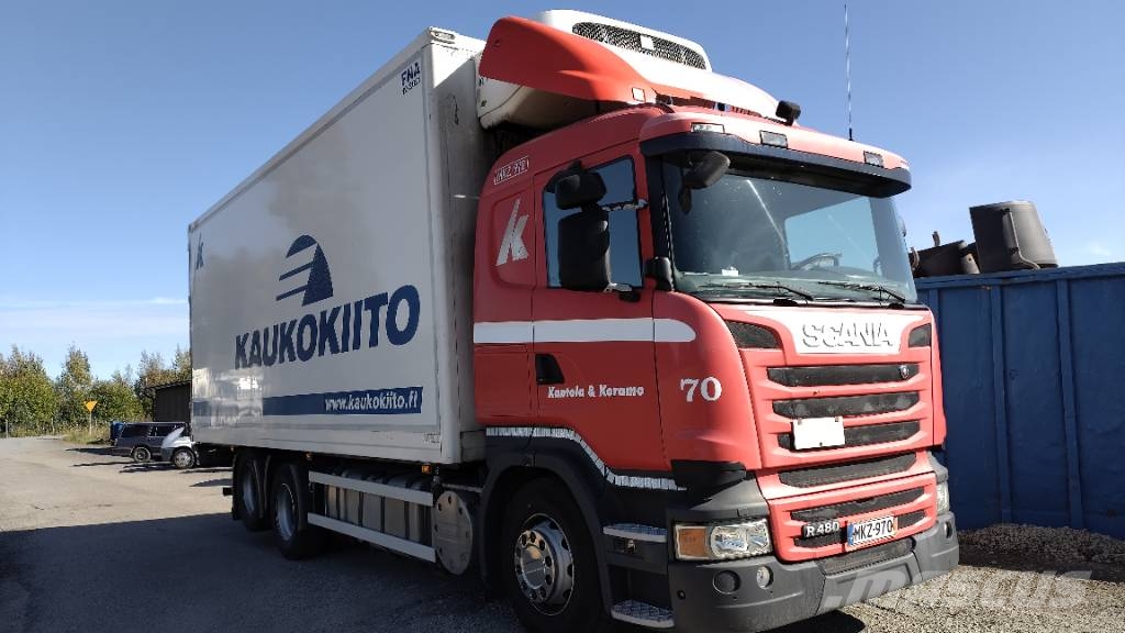 Scania R490 6x2 kokosivuauk. Kori+Pl thermo king kone Tovornjaki zabojniki