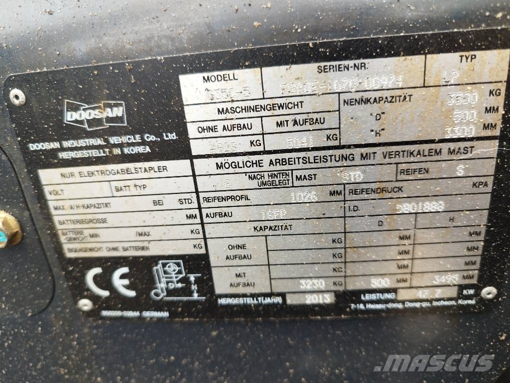 Doosan G35 C-5 LPG'li forkliftler