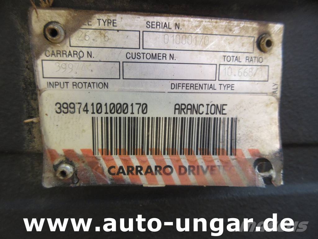 Carraro Axle 26.16 Achse Άξονες