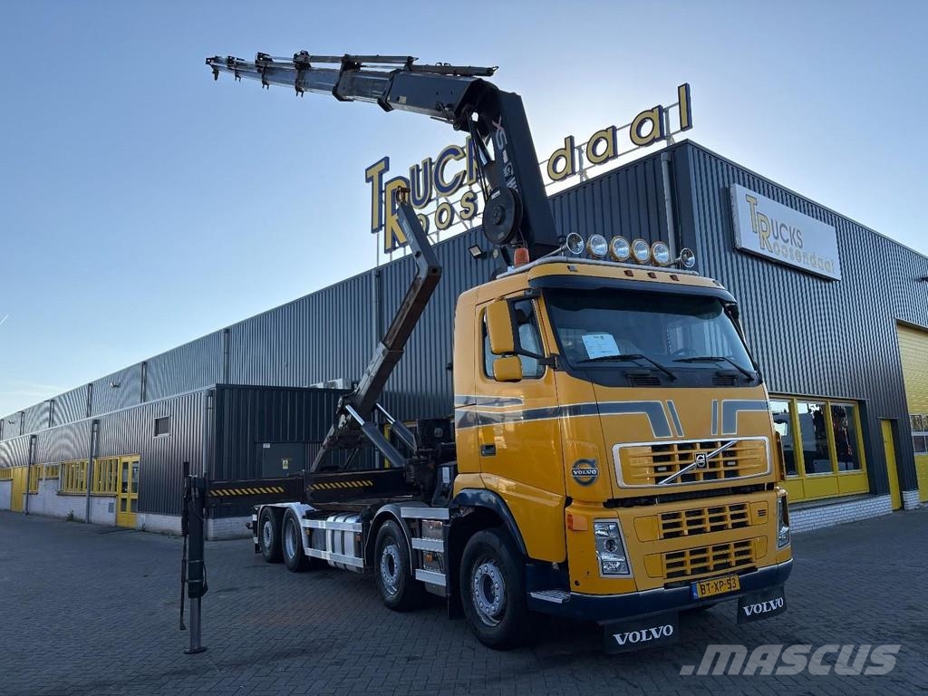 Volvo FH 400 + HIAB 377EP-5 HIPRO + 8X2 STEERING + EURO 훅 리프트 트럭
