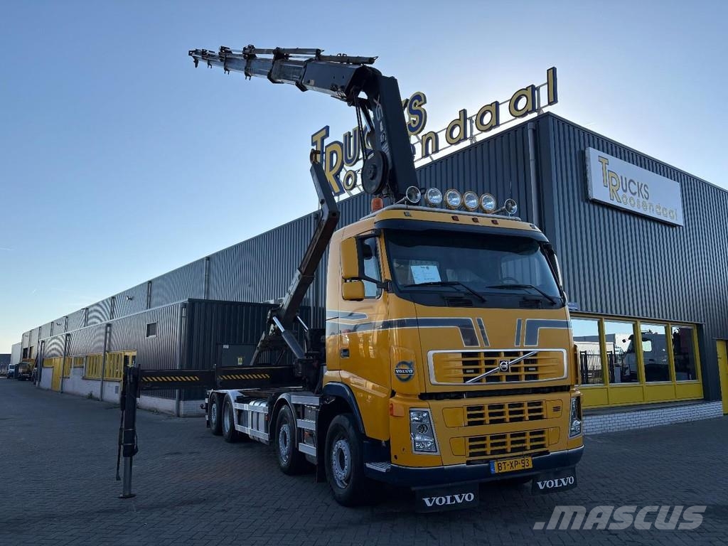 Volvo FH 400 + HIAB 377EP-5 HIPRO + 8X2 STEERING + EURO 훅 리프트 트럭