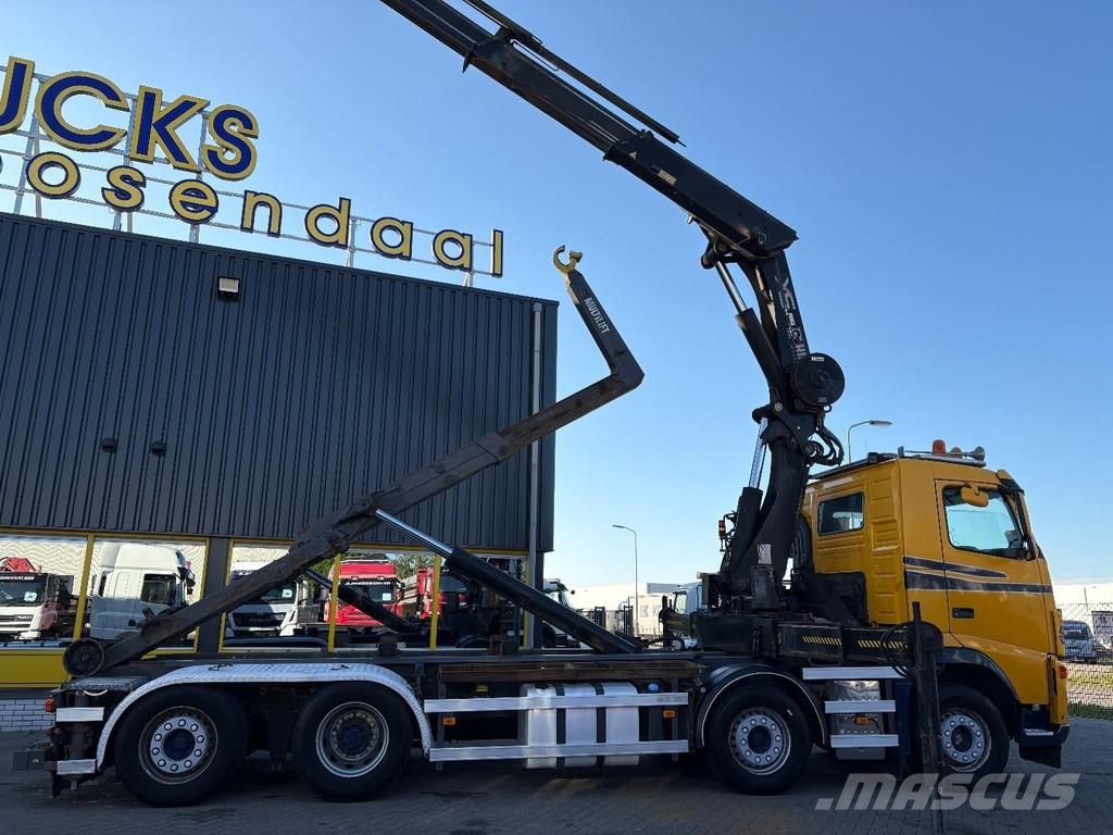 Volvo FH 400 + HIAB 377EP-5 HIPRO + 8X2 STEERING + EURO 훅 리프트 트럭