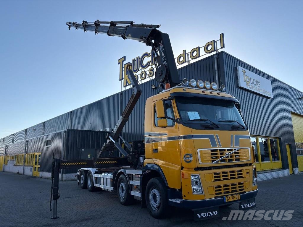 Volvo FH 400 + HIAB 377EP-5 HIPRO + 8X2 STEERING + EURO 훅 리프트 트럭