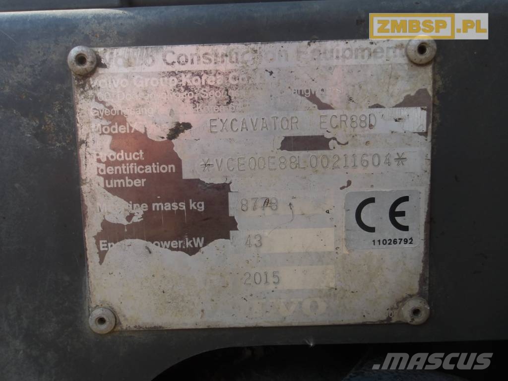 Volvo ECR 88 D Midi bageri 7t – 12t