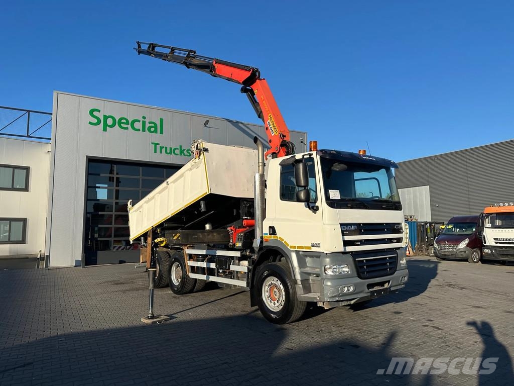 DAF CF 85.410 6x4 / Palfinger PK20001-K C / RC 3 Zijdi Camiones bañeras basculantes o volquetes