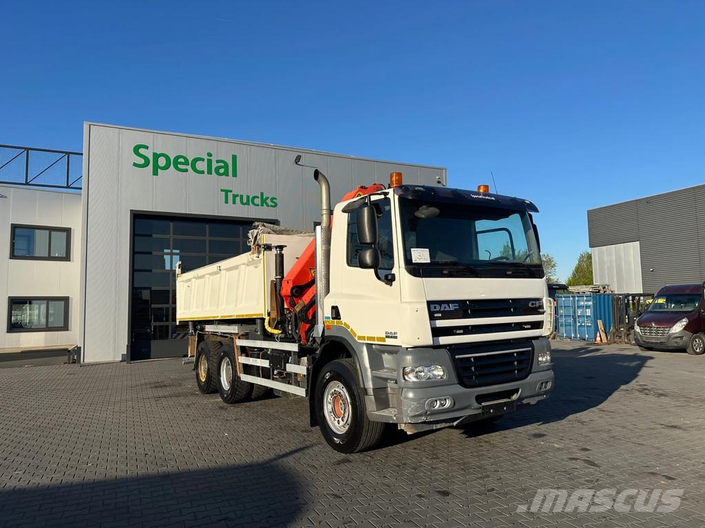 DAF CF 85.410 6x4 / Palfinger PK20001-K C / RC 3 Zijdi Camiones bañeras basculantes o volquetes