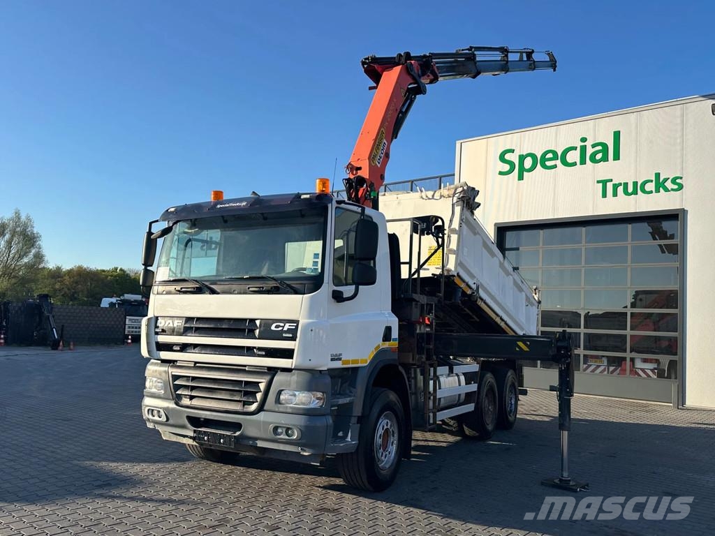 DAF CF 85.410 6x4 / Palfinger PK20001-K C / RC 3 Zijdi Camiones bañeras basculantes o volquetes