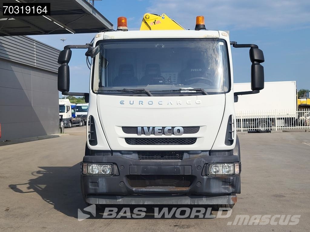 Iveco Eurocargo 180E250 4X2 HYVA HB.150XE3 Kran Crane Au Flatbed kamyonlar