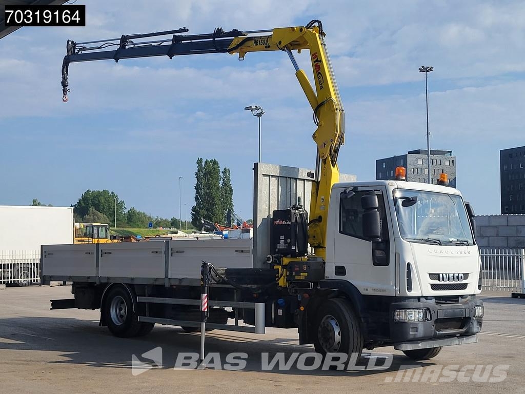 Iveco Eurocargo 180E250 4X2 HYVA HB.150XE3 Kran Crane Au Φορτηγά Kαρότσα με ανοιγόμενα πλαϊνά