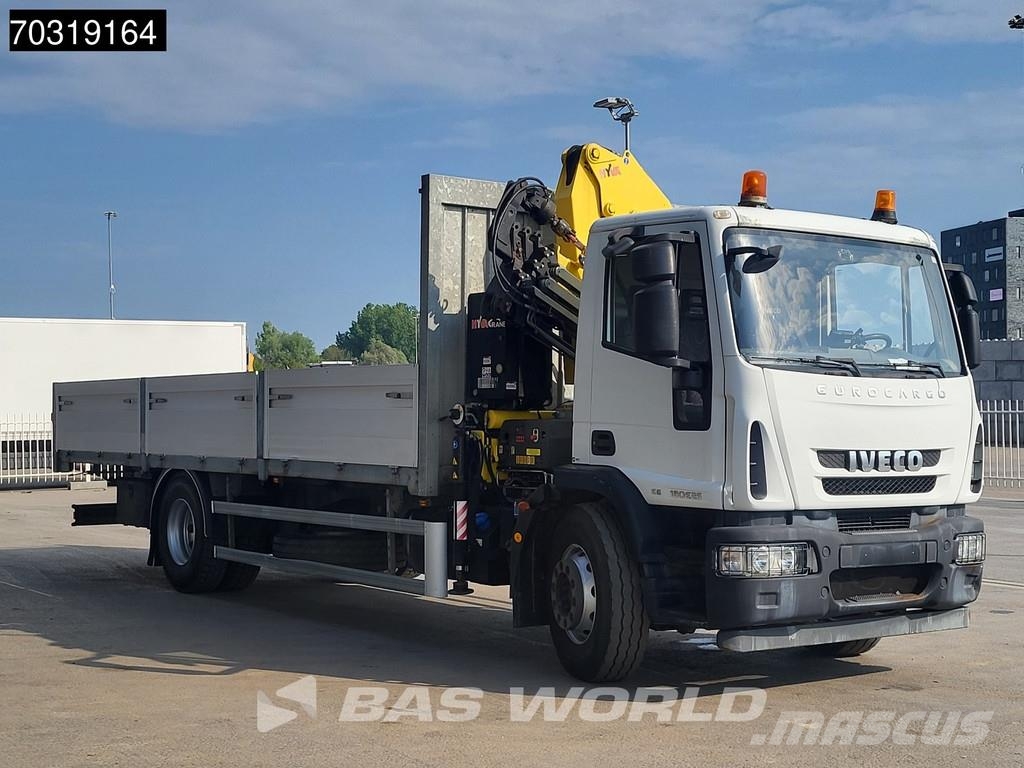 Iveco Eurocargo 180E250 4X2 HYVA HB.150XE3 Kran Crane Au Flatbed kamyonlar