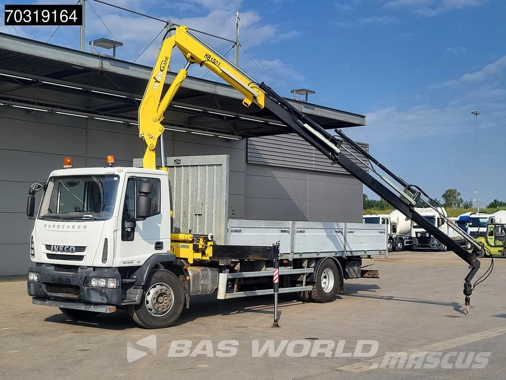 Iveco Eurocargo 180E250 4X2 HYVA HB.150XE3 Kran Crane Au Φορτηγά Kαρότσα με ανοιγόμενα πλαϊνά