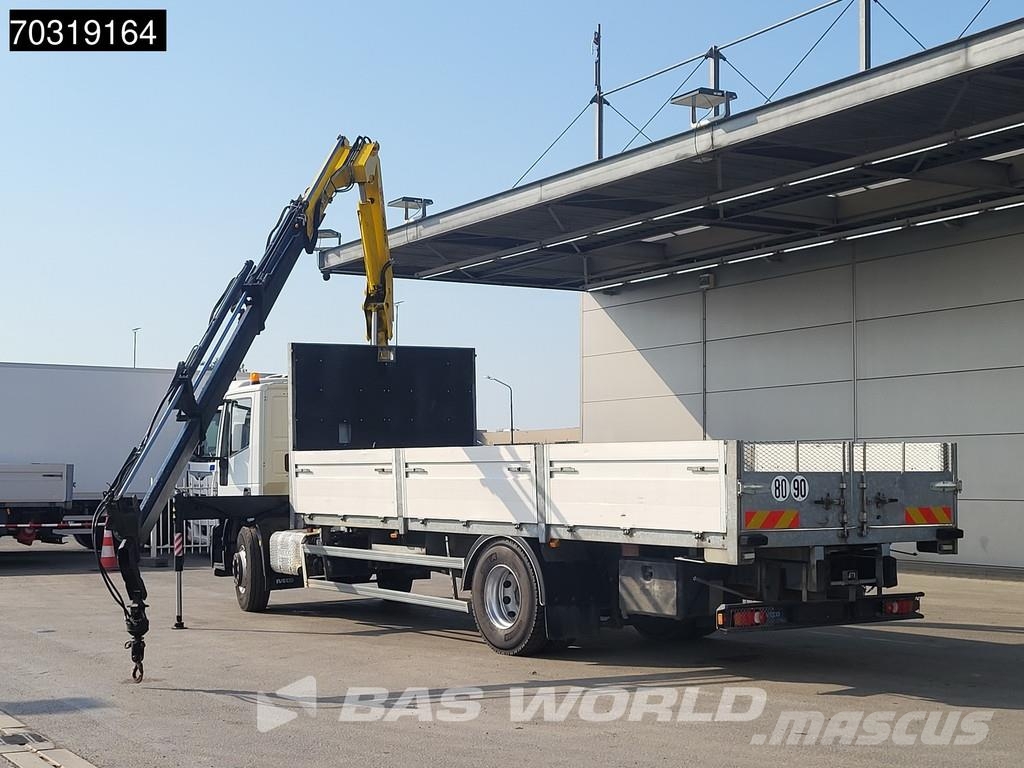 Iveco Eurocargo 180E250 4X2 HYVA HB.150XE3 Kran Crane Au Φορτηγά Kαρότσα με ανοιγόμενα πλαϊνά