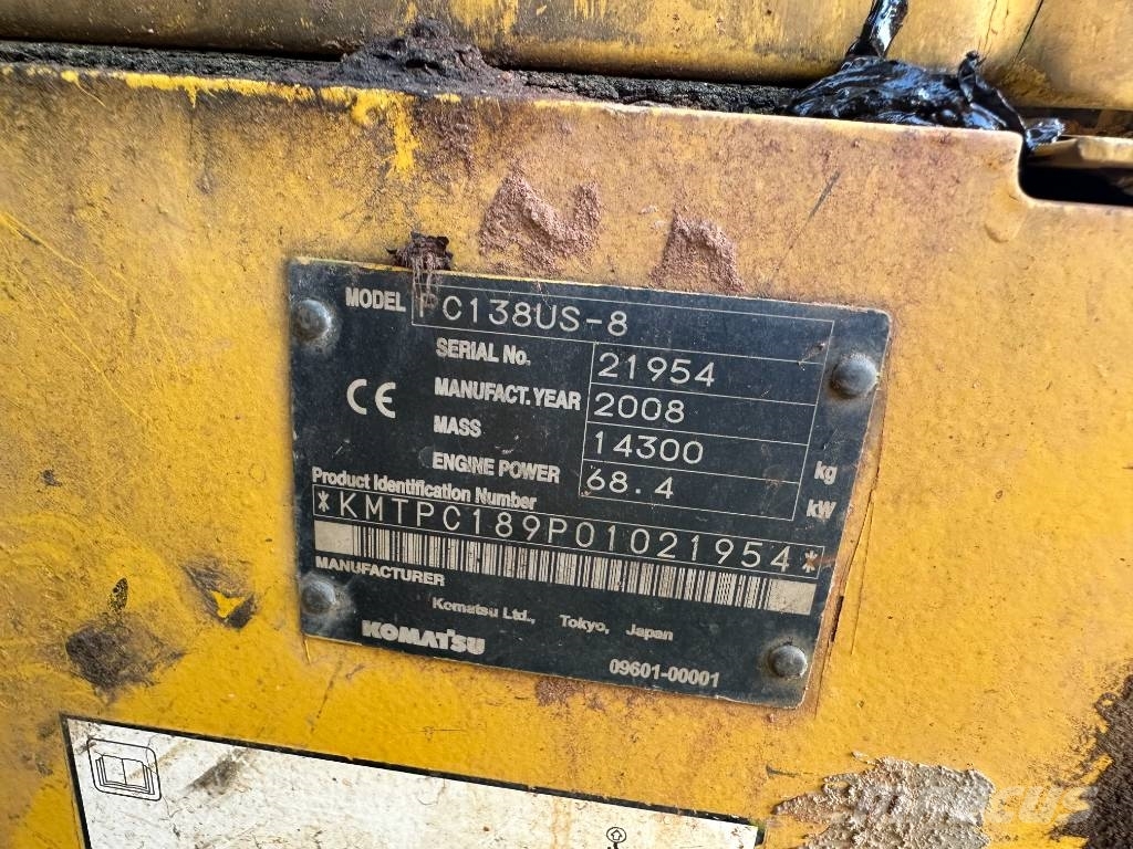Komatsu PC 138 US-8 Escavadeiras de esteiras