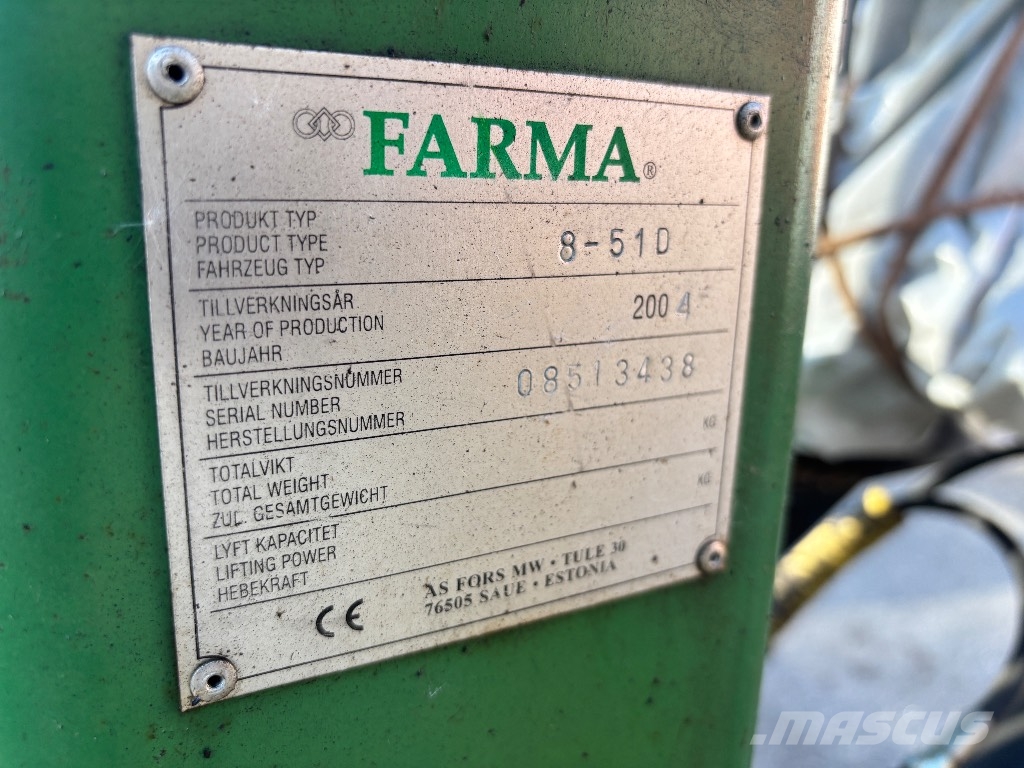 Farma 8-51D Metsäperävaunu paketti Skogsvagnar