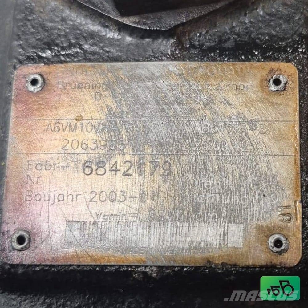 JCB 407 ZX Hydraulic motor A6VM107 Brueninghaus Hydrom Hidravlika