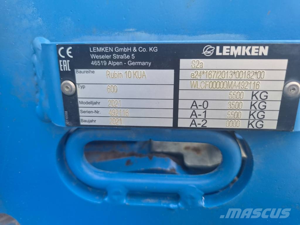 Lemken Rubin 10 KUA 600 Tanjirače
