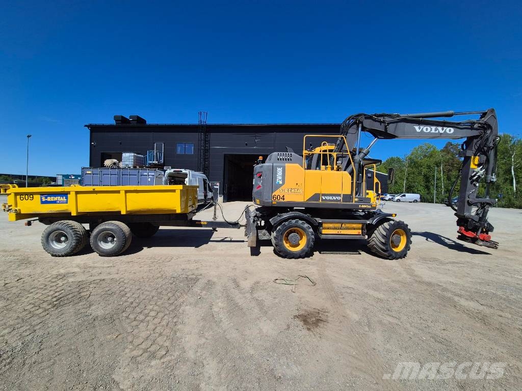 Volvo EW160E - RT & 3 Skopor & Kärra Hjulgravere