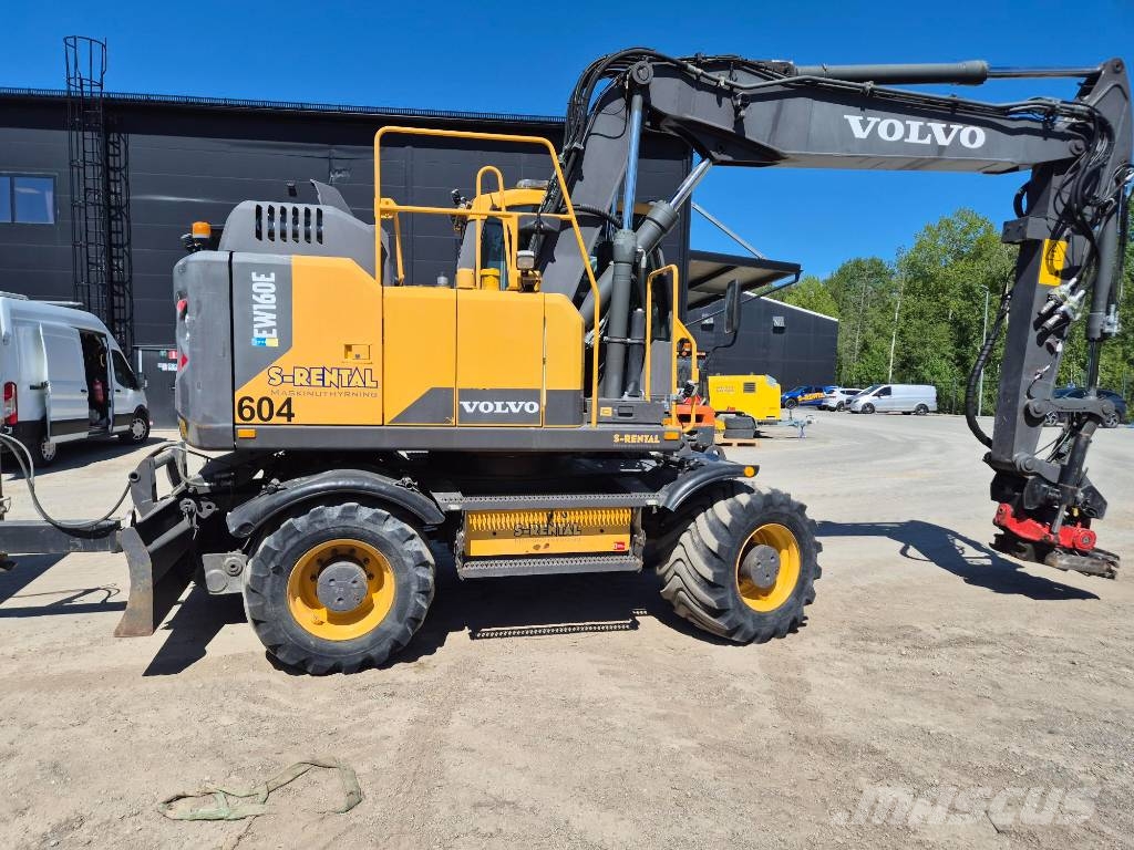 Volvo EW160E - RT & 3 Skopor & Kärra Hjulgravere