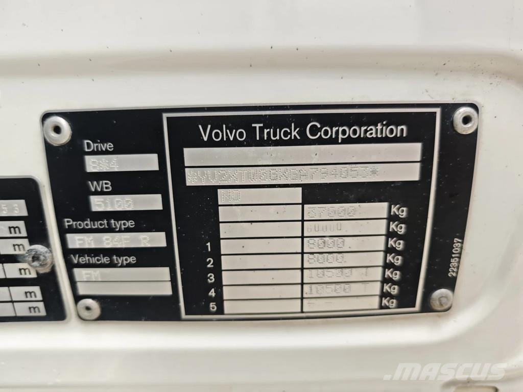 Volvo FMX 460 8x4 AMV 11 SWL 10.000R Tunnelplatform Camion nacelle
