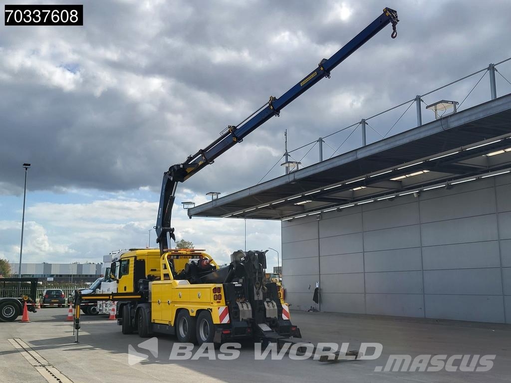 MAN TGS 41.480 8X4 Recovery truck Abschleppwagen HIAB Oprijwagen