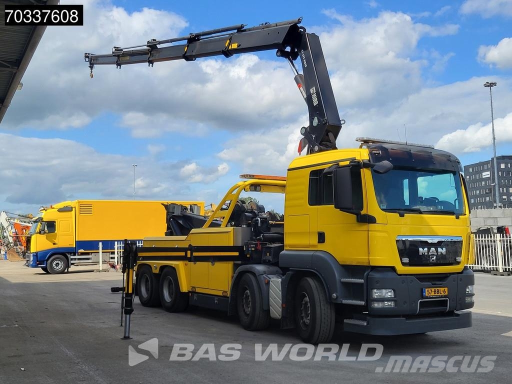 MAN TGS 41.480 8X4 Recovery truck Abschleppwagen HIAB Oprijwagen