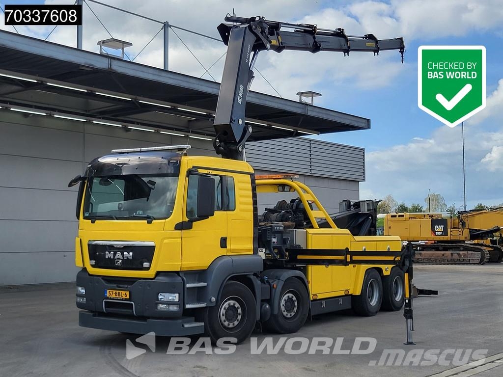 MAN TGS 41.480 8X4 Recovery truck Abschleppwagen HIAB Oprijwagen