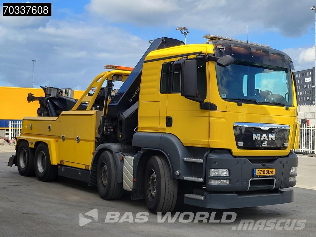 MAN TGS 41.480 8X4 Recovery truck Abschleppwagen HIAB Oprijwagen