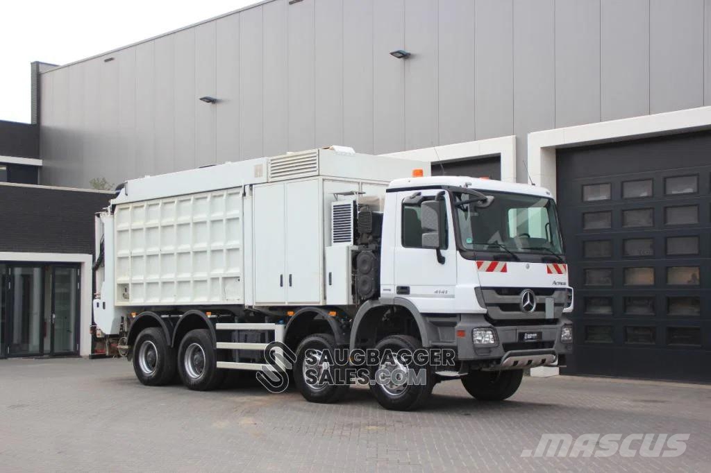 Mercedes-Benz Actros 4141 RSP 2014 Saugbagger 8x8 Combi / vacuum trucks