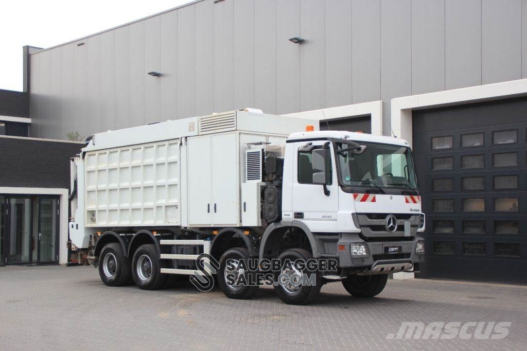 Mercedes-Benz Actros 4141 RSP 2014 Saugbagger 8x8 Combi / vacuum trucks