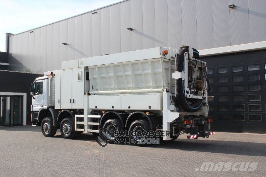 Mercedes-Benz Actros 4141 RSP 2014 Saugbagger 8x8 Combi / vacuum trucks