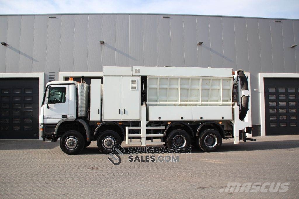 Mercedes-Benz Actros 4141 RSP 2014 Saugbagger 8x8 Combi / vacuum trucks