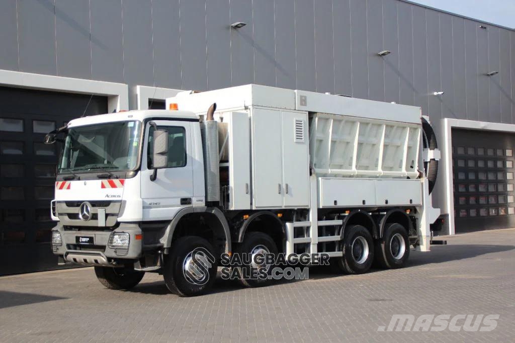 Mercedes-Benz Actros 4141 RSP 2014 Saugbagger 8x8 Combi / vacuum trucks