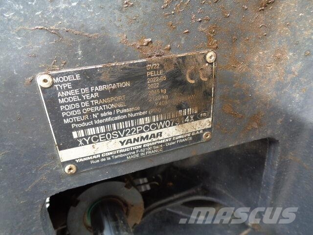 Yanmar SV22 小型挖土機/掘鑿機<7t(小型挖掘機)