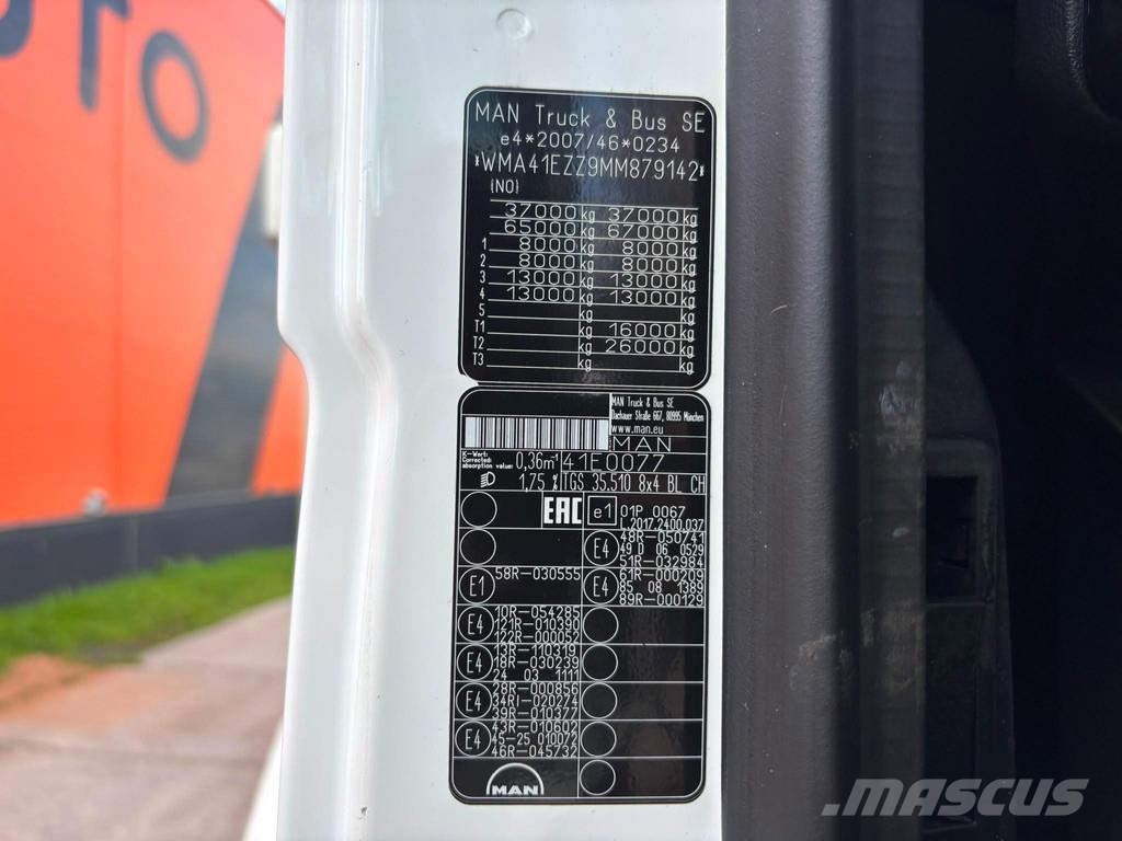MAN TGS 35.510 8x4 INTARDER / BOX L=5546 mm Damperli kamyonlar