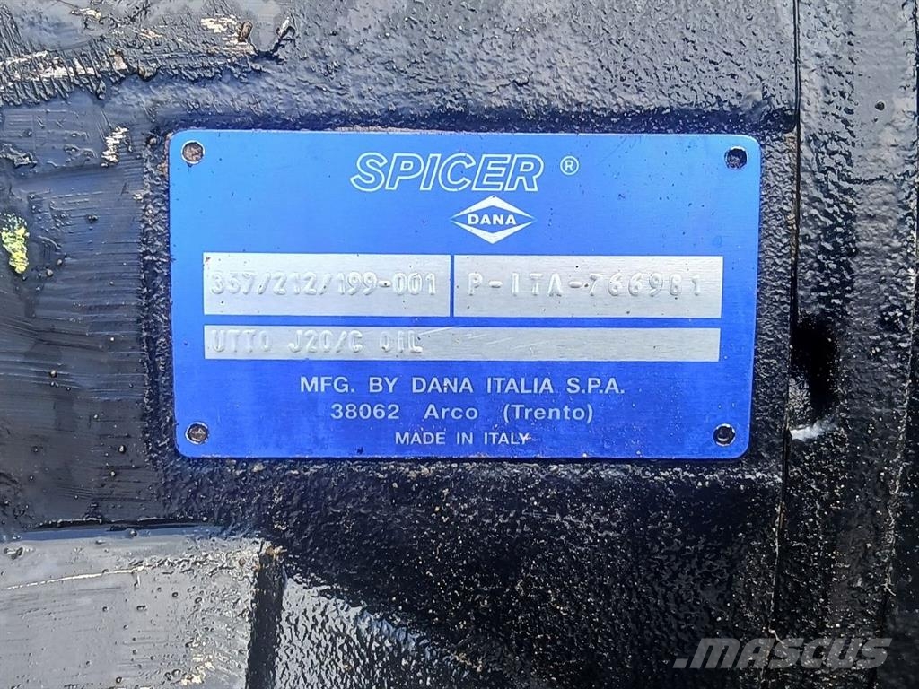 Terex TW85-Dana Spicer 357/212/199-Axle/Achse/As Akselit
