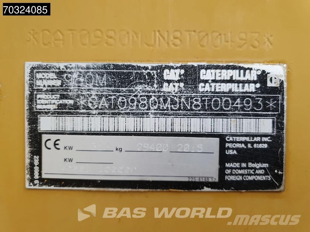CAT 980 M Cargadoras sobre ruedas