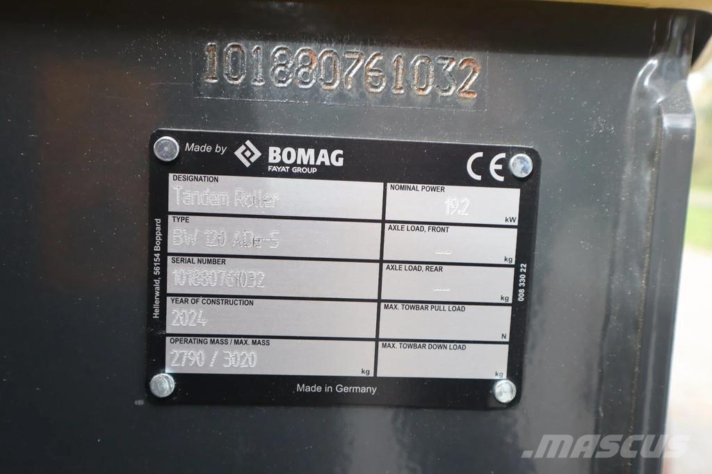Bomag BW 120 ADe-5 | FULL ELECTRIC | CC2 | DEMO | LOW HO Drugi valjarji